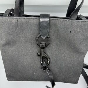 Rebecca Minkoff Black Tote Bag with Metal Accent